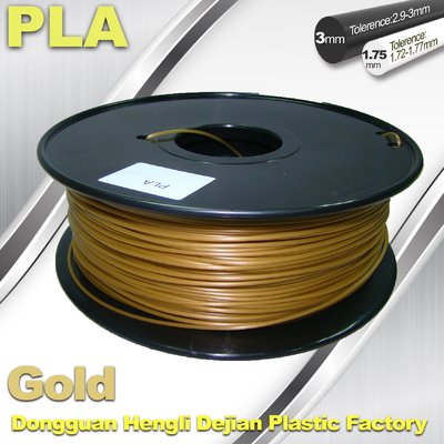 нить 100% принтера ПЛА 3д золота 1.75мм/3.0мм биодеградабле