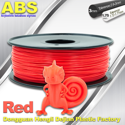 Мулти цвет красный цвет нити принтера АБС 3Д 1.75мм/3мм с хорошей упругостью