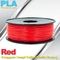 Изготовленное на заказ твердое filamente pla красного цвета материал 3d 1.75mm/3mm прессуя
