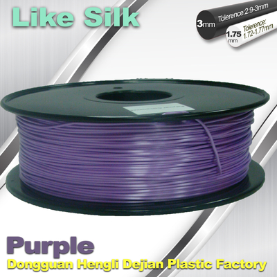 Лоск пурпурной нити печатания смесей 3д полимера цвета пластиковой высокий