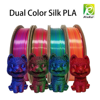 250gSilk Dual Color Trip Color Filament для FDM 3D принтера с планированной нитью