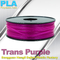 Биологическая нить принтера ПЛА 3д Транс пурпурная для печати потребляемых веществ