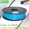 ABS накаляют в темном зареве нити 1,75 принтера 3d/3mm в синей нити ABS