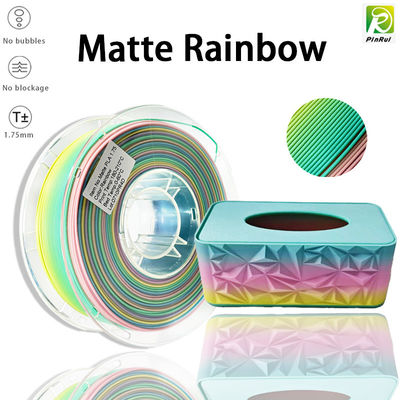 PINRUI 3D принтер Филамент PLA Мат Rainbow 1,75 мм 1 кг Многоцветный подходит для большинства FDM принтеров