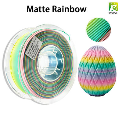 PINRUI 3D принтер Филамент PLA Мат Rainbow 1,75 мм 1 кг Многоцветный подходит для большинства FDM принтеров