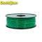 Повторно использованная нить 1,75 пластмассы принтера нить/3д ПЛА зеленого цвета