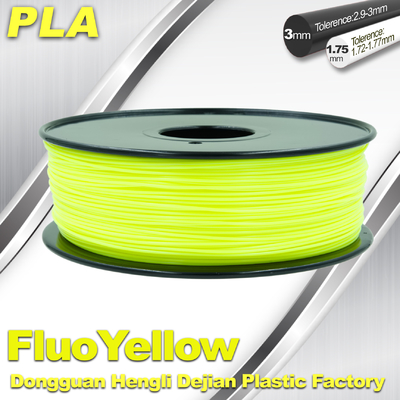Материалы нити Fluo-Желтого принтера 3D PLA дневные 1,75/3.0mm