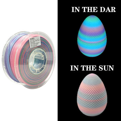 PINRUI Glow Rainbow PLA 1 кг 1,75 мм Изменить цвет в темноте для 3D-принтера